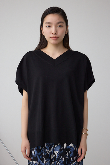 Vネックワイドルーズニット 詳細画像