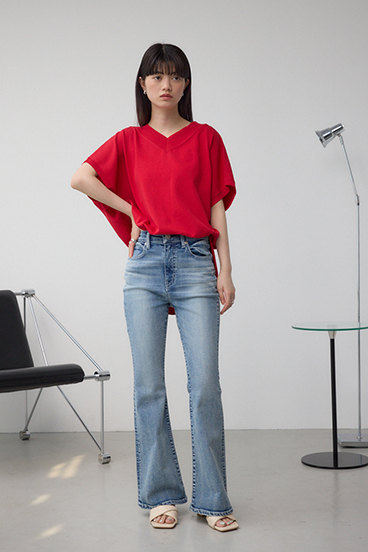 Vネックワイドルーズニット 詳細画像