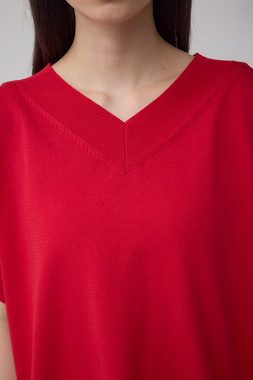 Vネックワイドルーズニット 詳細画像