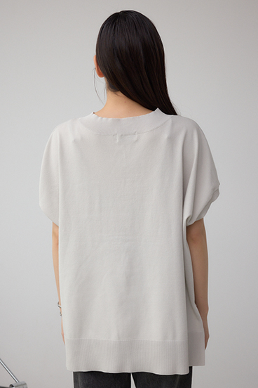 Vネックワイドルーズニット 詳細画像