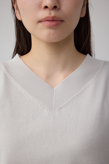 Vネックワイドルーズニット 詳細画像