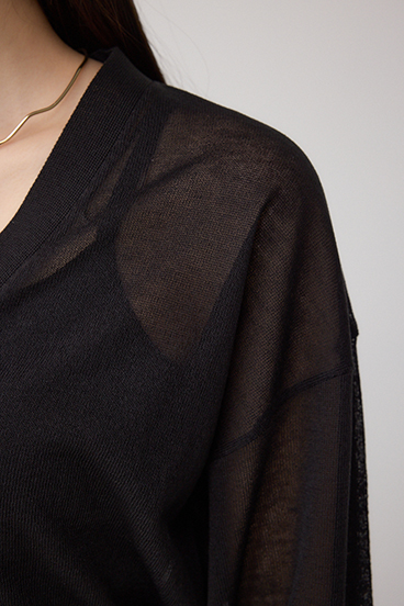 シアードルマンニットカーディガン 詳細画像