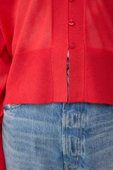 シアードルマンニットカーディガン 詳細画像