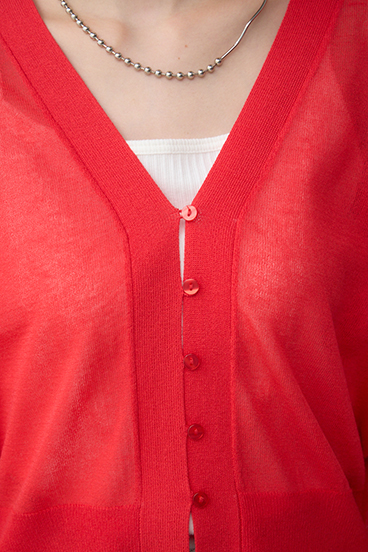 シアードルマンニットカーディガン 詳細画像