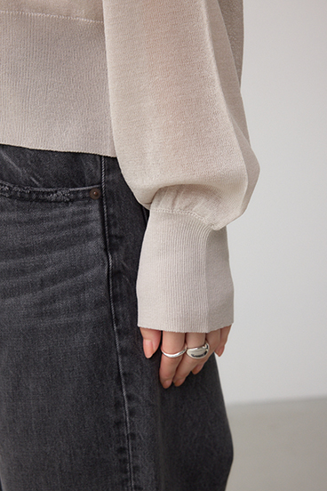 シアードルマンニットカーディガン 詳細画像