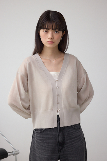 シアードルマンニットカーディガン 詳細画像