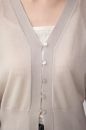 シアードルマンニットカーディガン 詳細画像