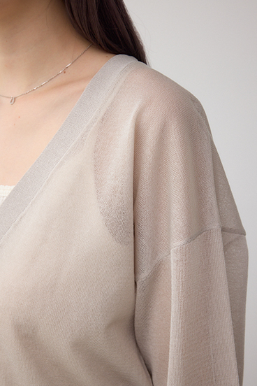 シアードルマンニットカーディガン 詳細画像