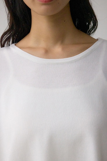 バイカラーワイドルーズニット 詳細画像