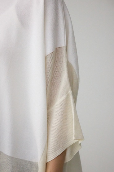 バイカラーワイドルーズニット 詳細画像