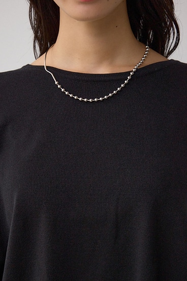 バイカラーワイドルーズニット 詳細画像