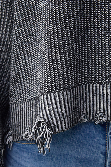 ダメージニットトップス 詳細画像