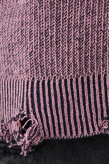 ダメージニットトップス 詳細画像