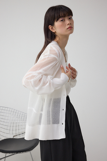 スカシガラニットカーデ 詳細画像