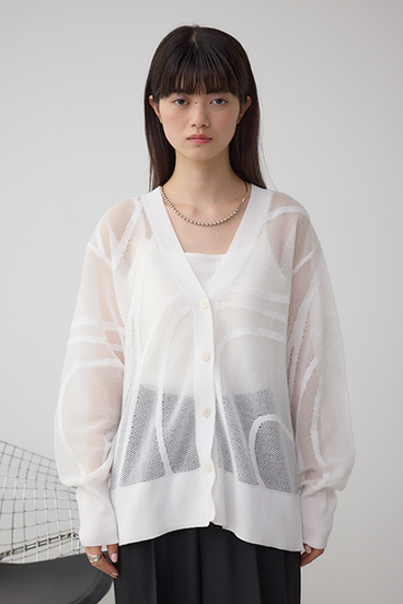 スカシガラニットカーデ 詳細画像