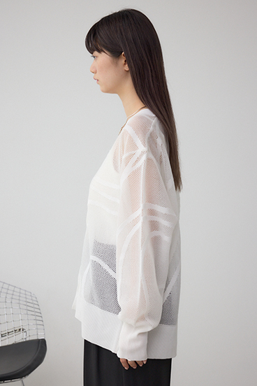 スカシガラニットカーデ 詳細画像