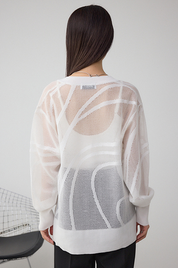 スカシガラニットカーデ 詳細画像