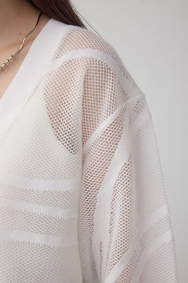 スカシガラニットカーデ 詳細画像