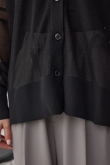 スカシガラニットカーデ 詳細画像