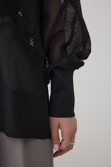 スカシガラニットカーデ 詳細画像