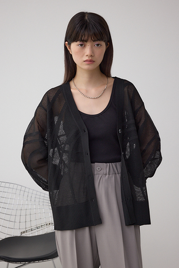 スカシガラニットカーデ 詳細画像