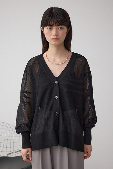 スカシガラニットカーデ 詳細画像