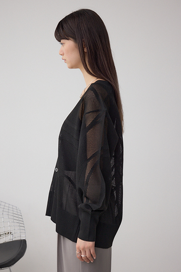スカシガラニットカーデ 詳細画像
