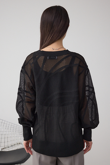 スカシガラニットカーデ 詳細画像