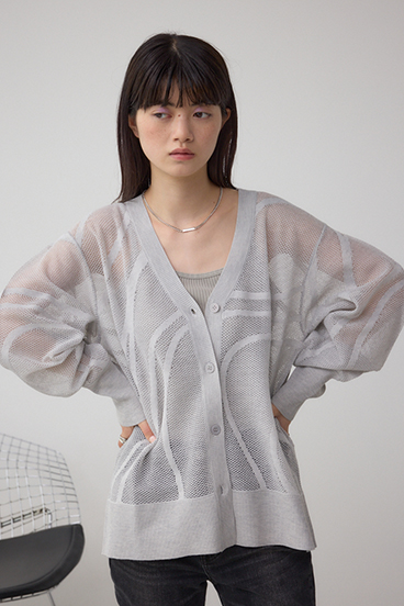 スカシガラニットカーデ 詳細画像