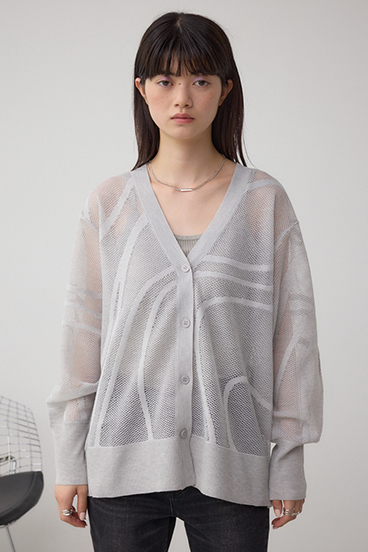 スカシガラニットカーデ 詳細画像