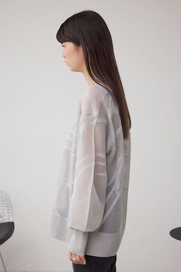 スカシガラニットカーデ 詳細画像