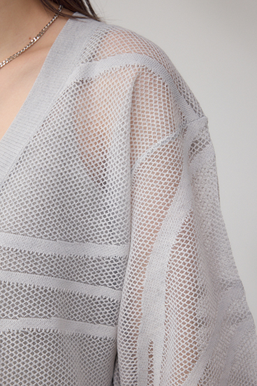 スカシガラニットカーデ 詳細画像