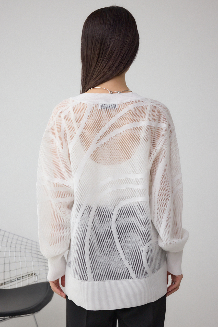 OHGA スカラップ　ニットティー OHGA スカラップ ニットティー スカラップネック ホール