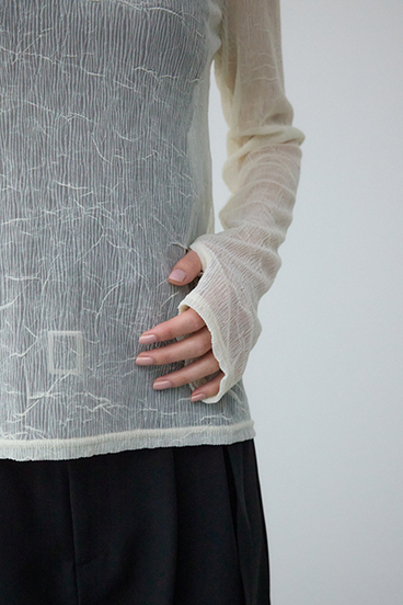 シュリンクチュールトップス 詳細画像