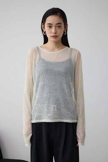 シュリンクチュールトップス 詳細画像