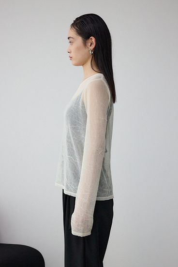 シュリンクチュールトップス 詳細画像