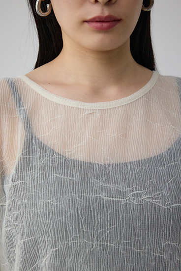 シュリンクチュールトップス 詳細画像