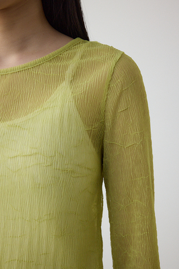 シュリンクチュールトップス 詳細画像