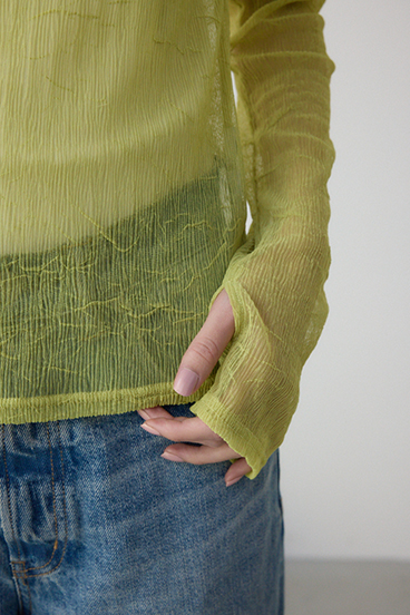 シュリンクチュールトップス 詳細画像