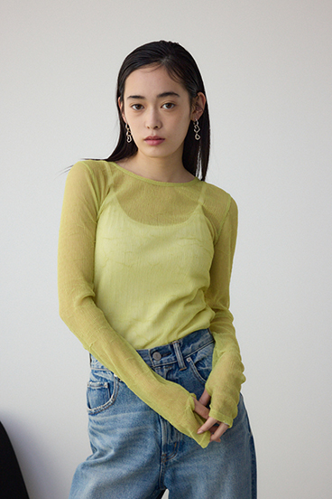 シュリンクチュールトップス 詳細画像