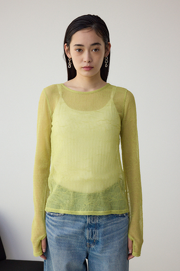 シュリンクチュールトップス 詳細画像