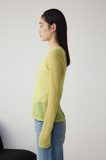 シュリンクチュールトップス 詳細画像