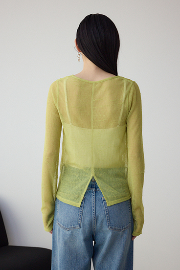 シュリンクチュールトップス 詳細画像