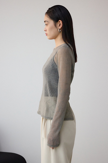 シュリンクチュールトップス 詳細画像