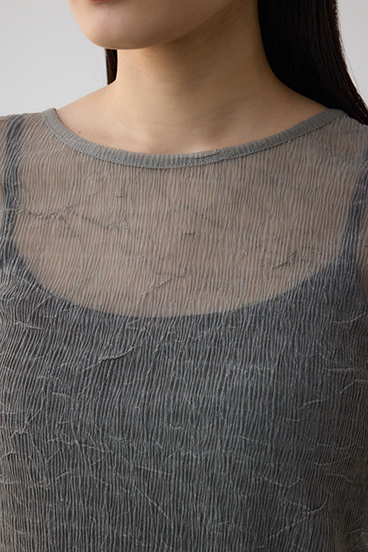 シュリンクチュールトップス 詳細画像