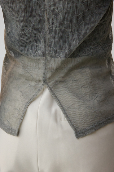 シュリンクチュールトップス 詳細画像