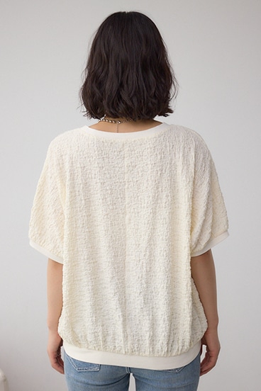 カットジャカードトップス 詳細画像