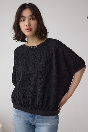 カットジャカードトップス 詳細画像