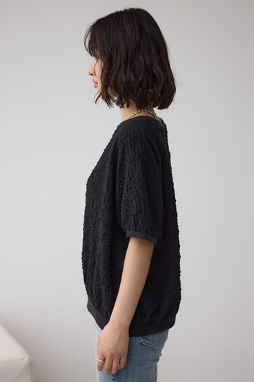 カットジャカードトップス 詳細画像