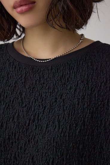 カットジャカードトップス 詳細画像